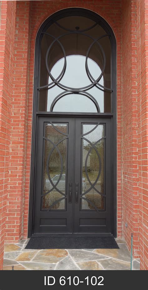 Modern Double Iron Doors Dhierro Iron Doors Plano Tx