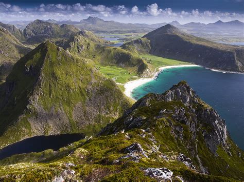 Fondos de Pantalla 1600x1200 Noruega Islas Lofoten Costa Montañas Vagen