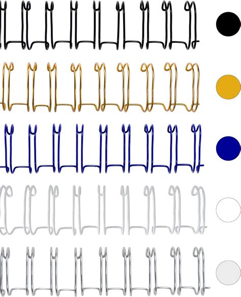 Amazon Rayson Wr M Wire Binding Spines Multicolor Pitch