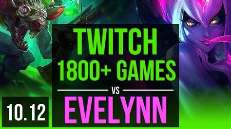 Twitch Vs Evelynn Jungle Games M Mastery Points Kda