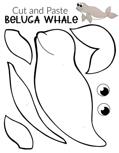 Easy DiY Beluga Whale Craft with Free Template – Simple Mom Project