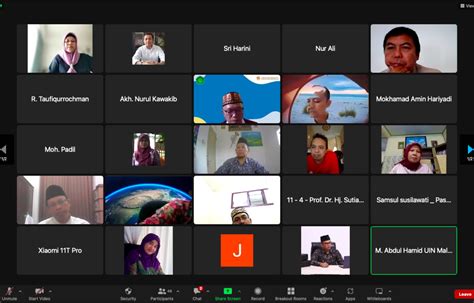Segenap Narasumber Pkdp Uin Malang Mengikuti Penyamaan Persepsi Lpm