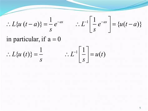 Laplace Transform UNIT STEP FUNCTION SECOND SHIFTING THEOREM DIRAC