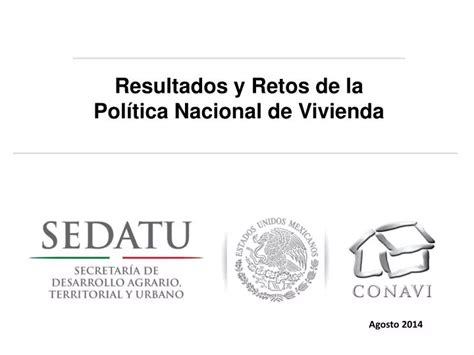 PPT Resultados y Retos de la Política Nacional de Vivienda PowerPoint