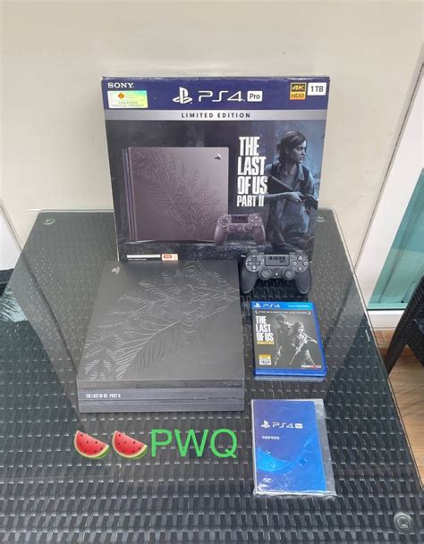 Ps4 Pro 1tb The Last Of Us Limited Edition 3months Local Sony Warranty Free Last Of Us Game