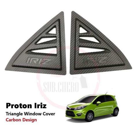 Sc Car Rear Side D Carbon Window Triangle Mirror Cover Segi Tiga