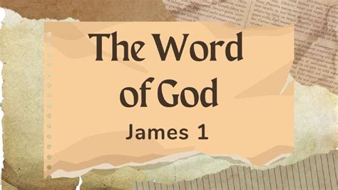 James Chapter 1 The Word Of God Part 3 Wellspring Worship Center