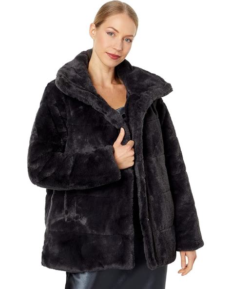 Womens Nvlt Ladies Bunny Faux Fur Coat 6pm