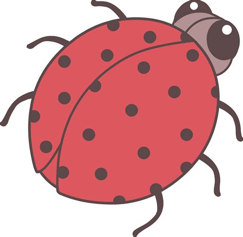 Cute Red Ladybug Clip Art - Free Clip Art