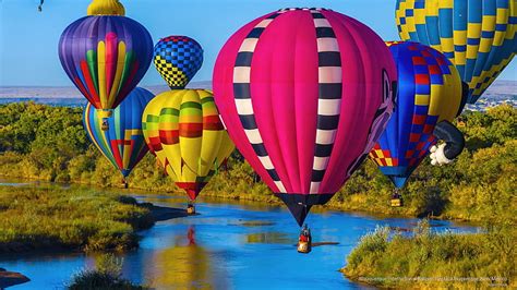 Hot Air Balloon Lot The Sky Landscape Balls Sport Usa Air New