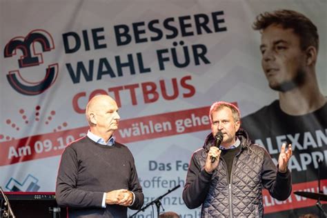 Stichwahl in Cottbus SPD und AfD kämpfen um Stimmen der Bürger