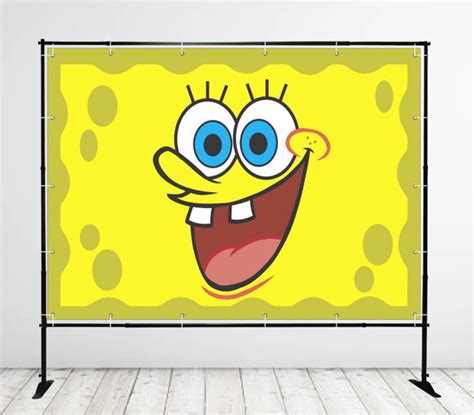 Painel Em Lona X Tem Tico Bob Esponja Festa Elo