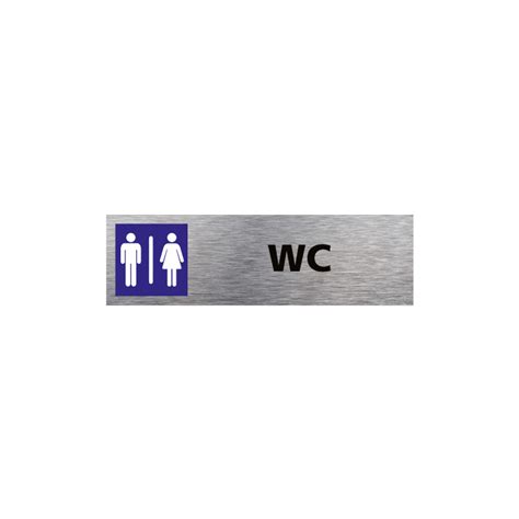 Plaque De Porte Wc Mixtes Q0393