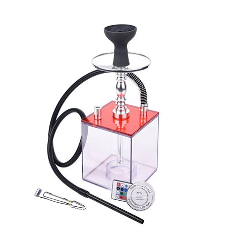 Hot Sell Hookah Set Square Shape Colorful Hookah High Quality And Cheap Factory Russian Shisha