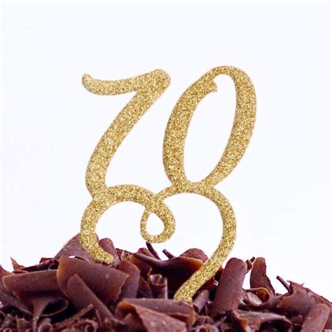 Birthday Party Cake Topper Cake Topper Seventy Cake Topper