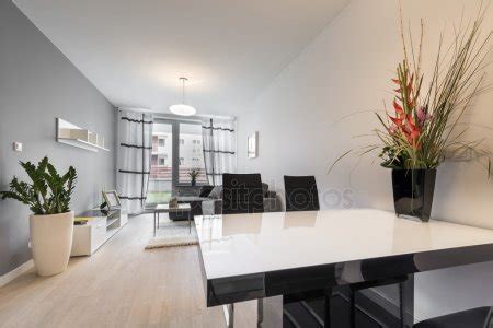 Modern Living Room With Kitchen Stock Photo By Jacek Kadaj