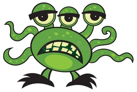 Ugly Monster Cartoon Stock Vector Illustration Of Alien 29184854