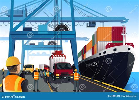 Port Stock Illustrations Vecteurs And Clipart 65505 Stock