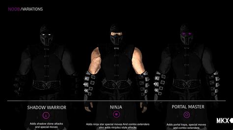 MKX Noob Saibot Variations by Tony-Antwonio on DeviantArt