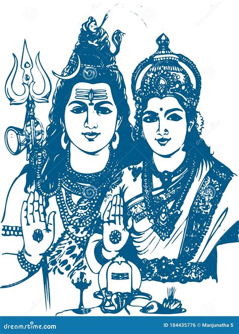 Shiv Parvati Ji Cute Shivratri Illustration Of Lord Shiva And Parvati