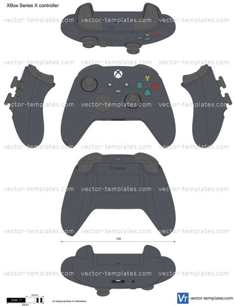 Templates - Miscellaneous - Consoles and accessories - XBox Series X controller