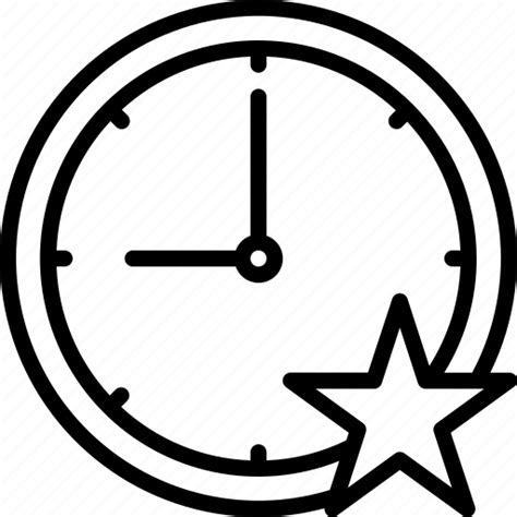 Clock Hours Star Time Watch Icon Icon Download On Iconfinder