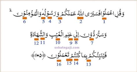 Hukum Bacaan Surah At Taubah Ayat 105 Firstloveband