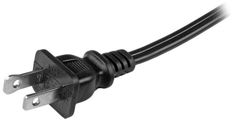 StarTech PXT101NB10 10 Foot Standard Laptop Power Cord NEMA 1 15P To C7