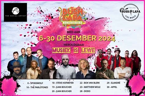 Juan Boucher Bush Lapa Konsertreeks 2024 Event Herolds Bay Garden Route