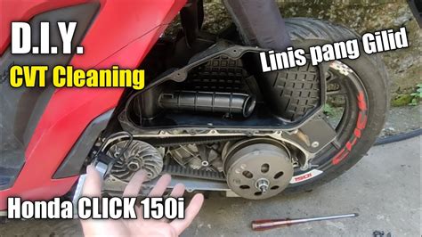 CVT CLEANING LINIS PANG GILID HONDA CLICK 150i D I Y YouTube