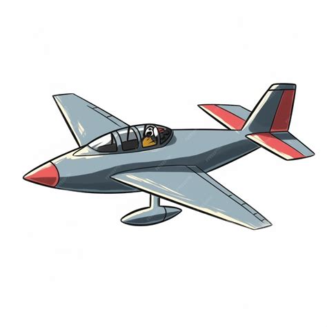 Premium AI Image | cartoon airplane with pilot in cockpit and pilot sitting in the cockpit ...