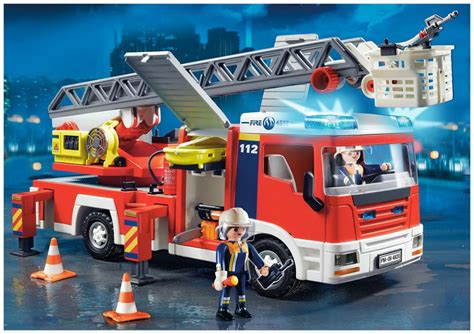 Playmobil City Action 4820 pas cher Camion de pompiers grande échelle