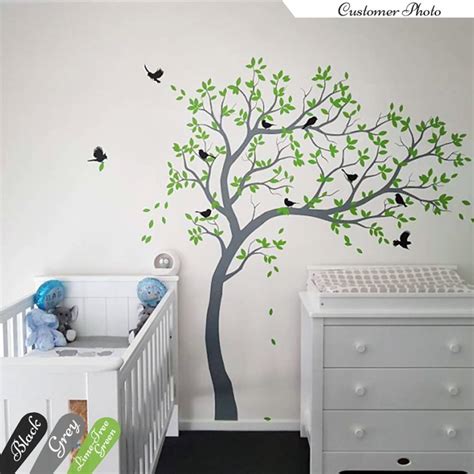 Large Tree Wall Decals Nursery Tree Wall Sticker Kids Room Wall Art ...