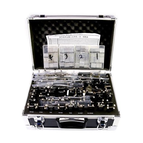 Classic Lishi 2in1 Decoder And Pick 102 Pieces Full Set W Tool Box