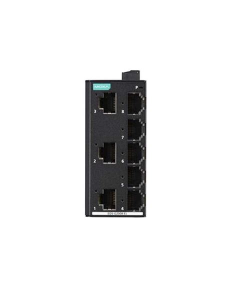 MOXA EDS G2008 EL 8 Port Unmanaged Gigabit Ethernet Switches