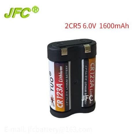 2CR5 Lithium Manganese Battery 6V 1500mAh JFC China Manufacturer