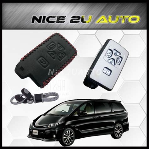 Toyota Estima Alphard Vellfire 5 Buttons Keyless Remote Leather