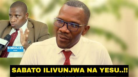 BISHOP NGONYANI ATOAA ELIMU JUU YA SABATO NA KUJADILI ANAYOYASEMA MCH