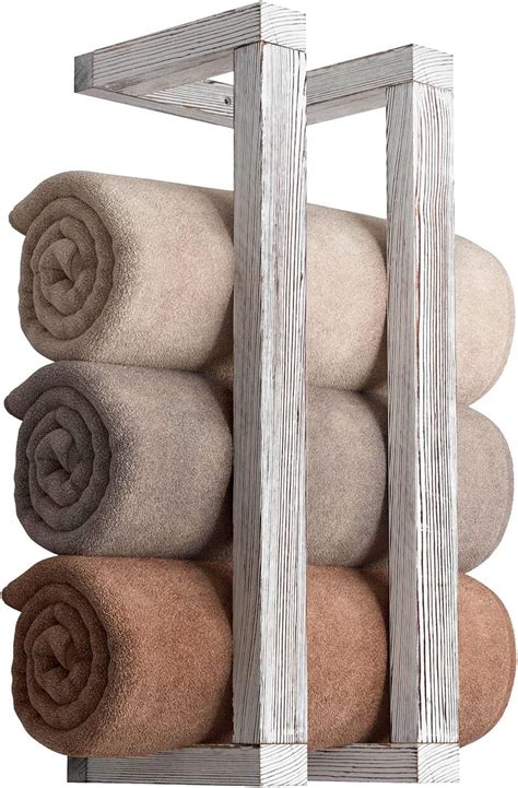 Amazon Crafted Home Goods Wall Mounted Towel Rack Towel Storage