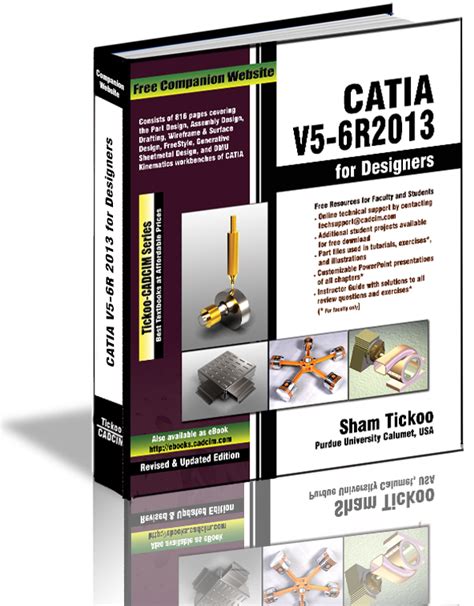 Catia V5 6r2013 For Designers Book By Prof Sham Tickoo And Cadcim