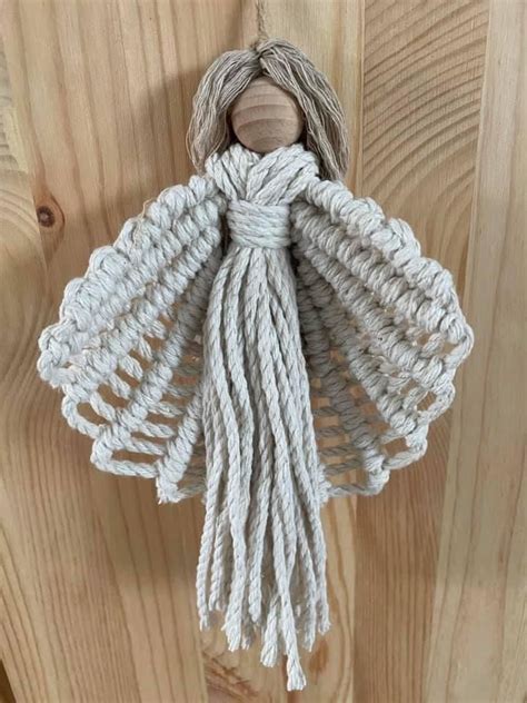 Super Pretty Diy Macrame Angels Macrame Angel Wings Patterns Macrame