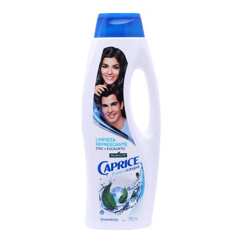 Shampoo Caprice Control Caspa Limpieza Refrescante Zinc Y Eucalipto 750