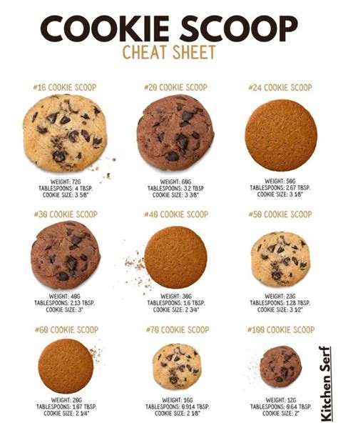 Master Your Cookie Game With This Handy Size Chart Kitchen Serf