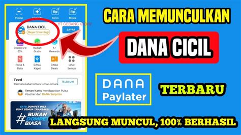 Cara Aktifkan And Memunculkan Dana Paylater Terbaru Mengatasi Dana Cicil