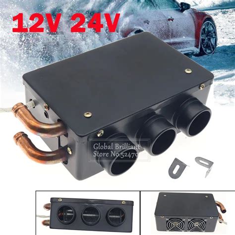 Universal 12v24v 24w Car Heater Interior Winter Freestand Copper Water