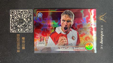 T358【天津slam代卖】2023 Topps Stadium Chrome 竞技场 费耶诺德 Rc新秀 Santiago Gimenez