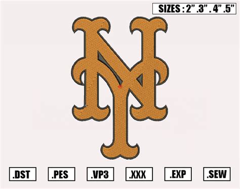 New York Mets Embroidery Designs, MLB Logo Embroidery Files, | Inspire ...