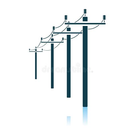 Ligne ? Haute Tension Ic?ne Illustration de Vecteur - Illustration du