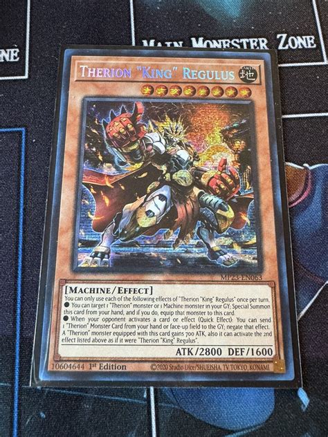 Yu Gi Oh Tcg X Therion King Regulus Mp En Prismatic X Yugioh