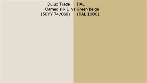 Dulux Trade Cameo Silk Yy Vs Ral Green Beige Ral